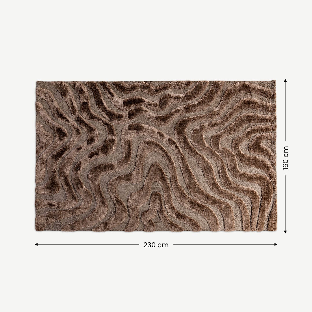 Berlo Woven Rug Brown- 160x230cm