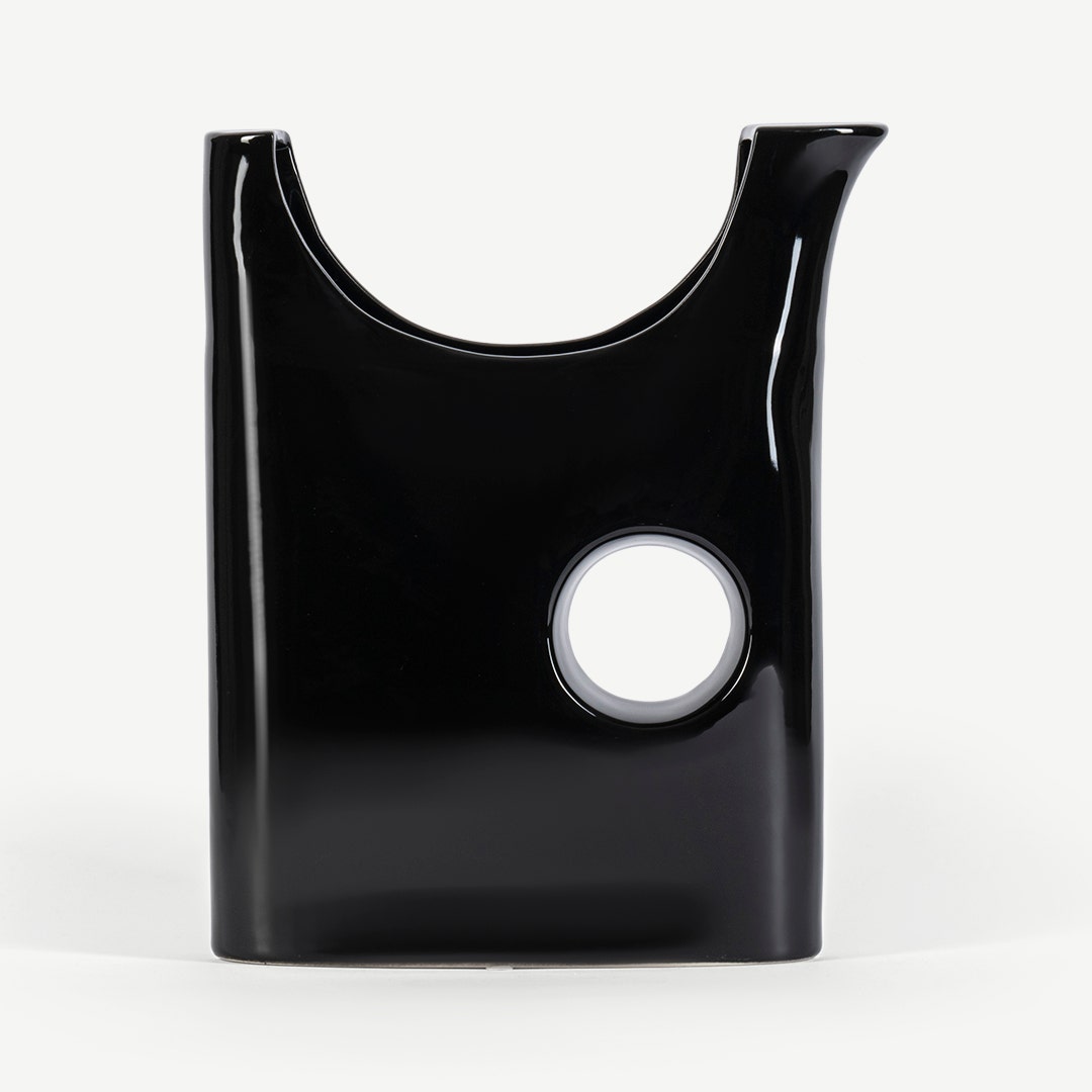 Beryl Ceramic Decor Vase -Black