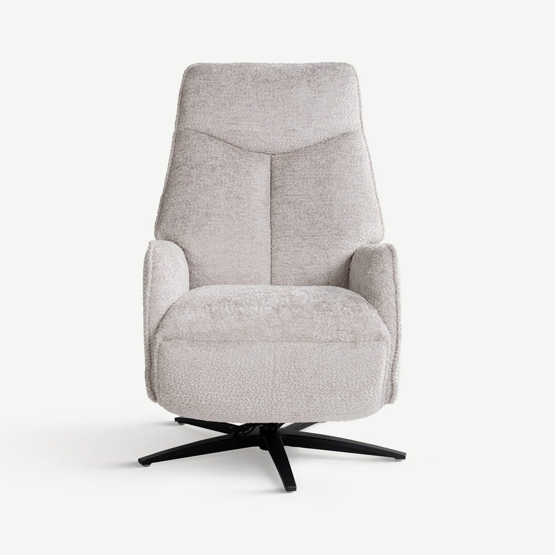 بيسيمر كرسي استرخاء دوار - رمادي فاتح