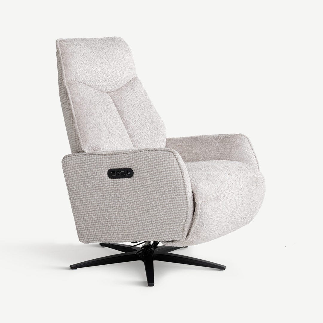 بيسيمر كرسي استرخاء دوار - رمادي فاتح