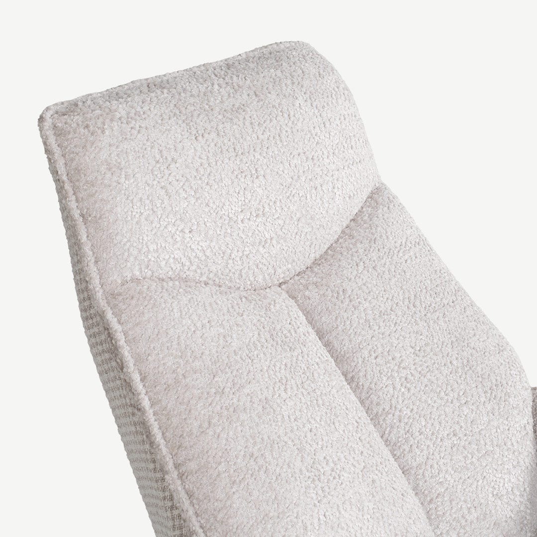 بيسيمر كرسي استرخاء دوار - رمادي فاتح