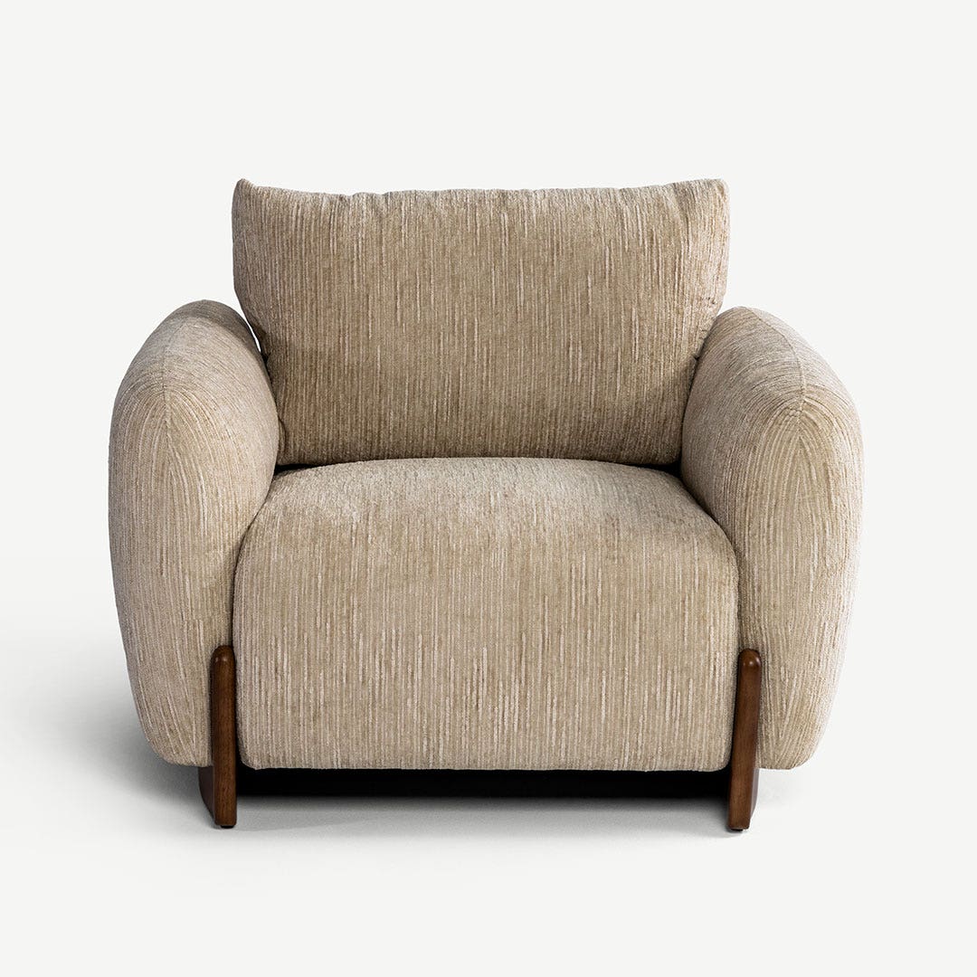 Blairi 1 Seater Sofa Ecru