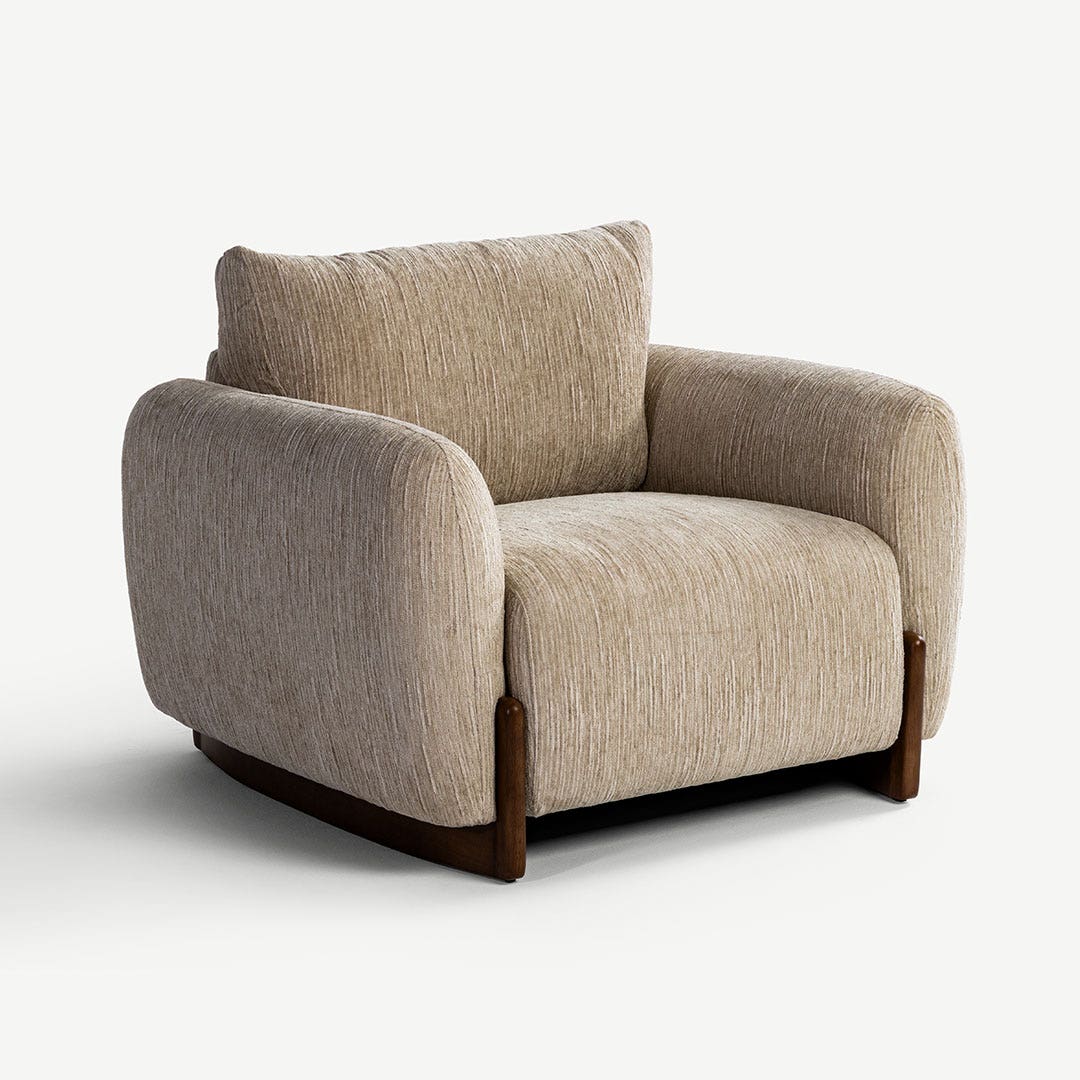 Blairi 1 Seater Sofa Ecru