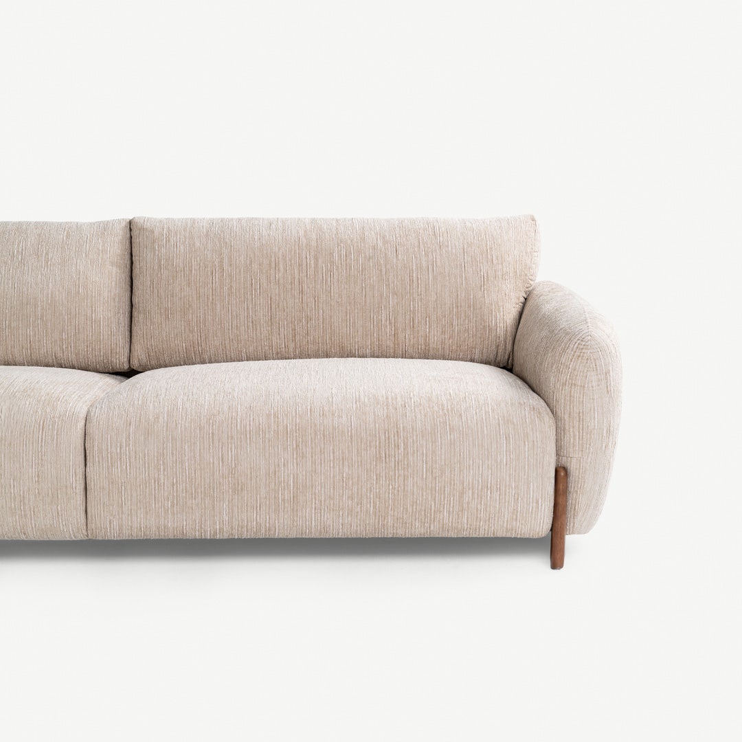 بليري كنبة 4 مقاعد - بيج فاتح