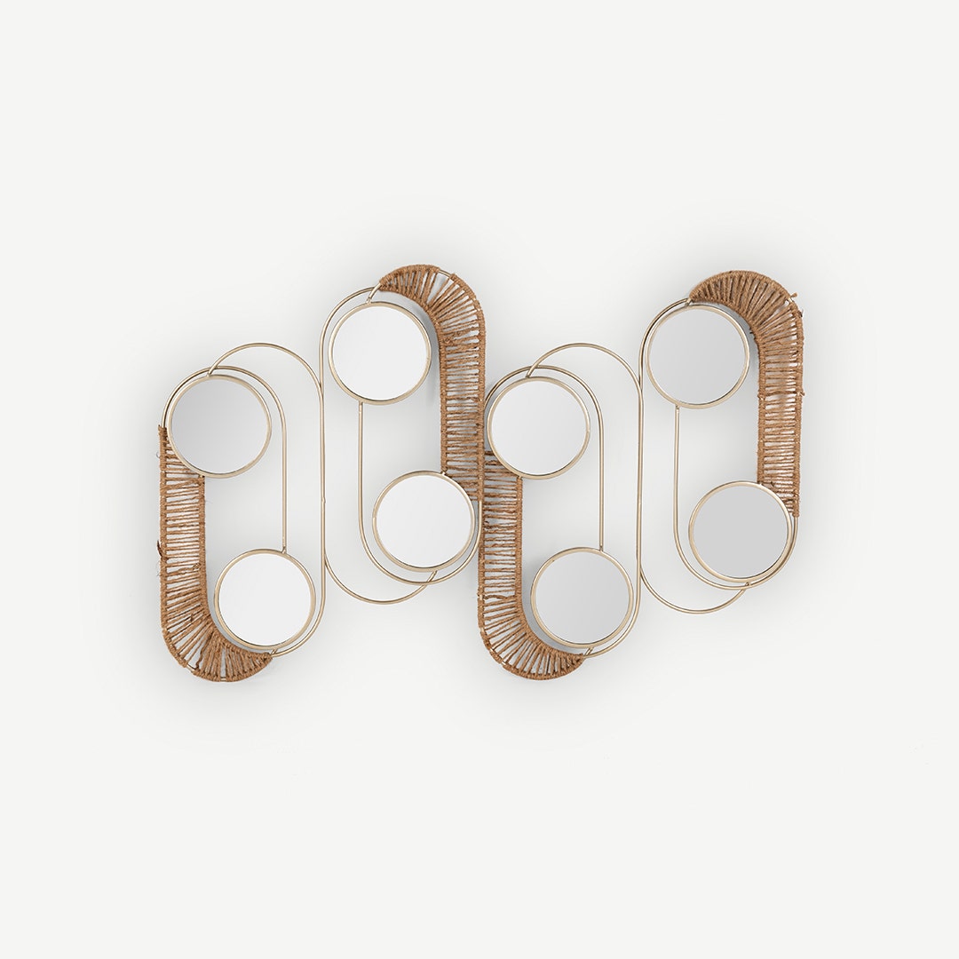 Bomani Decorative Mirror -Brushed Gold