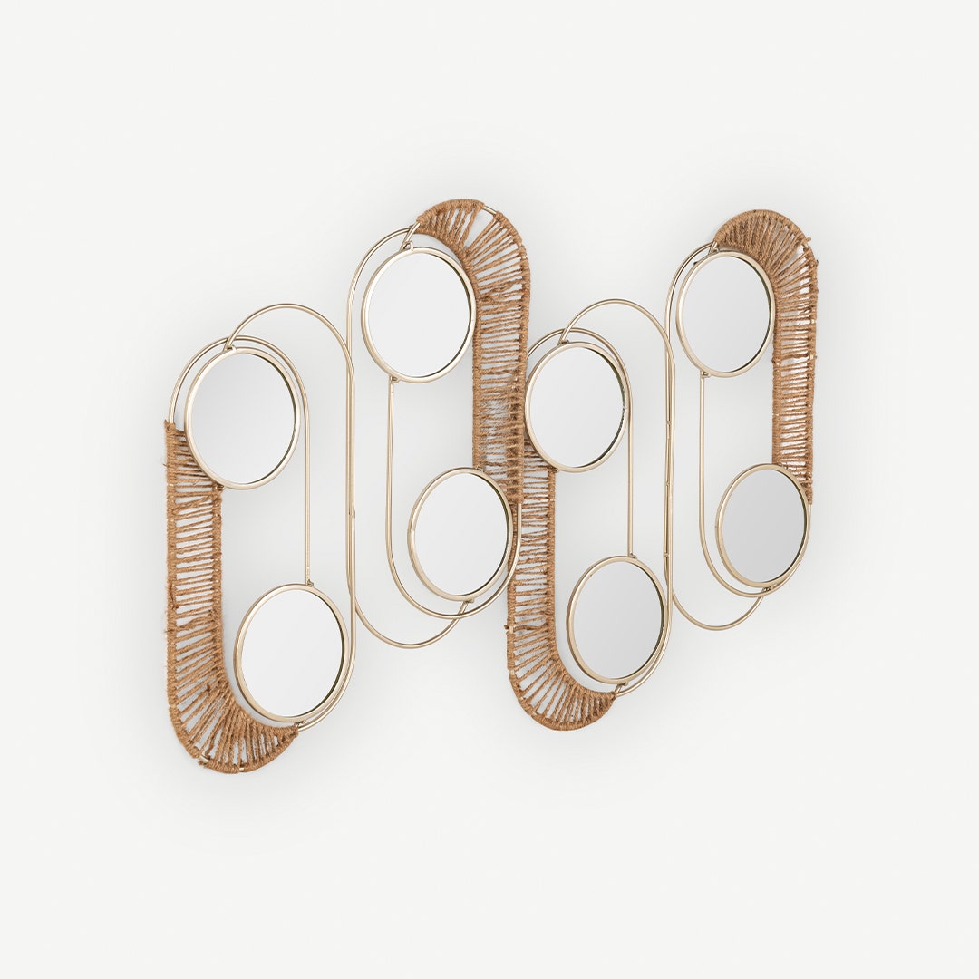 Bomani Decorative Mirror -Brushed Gold