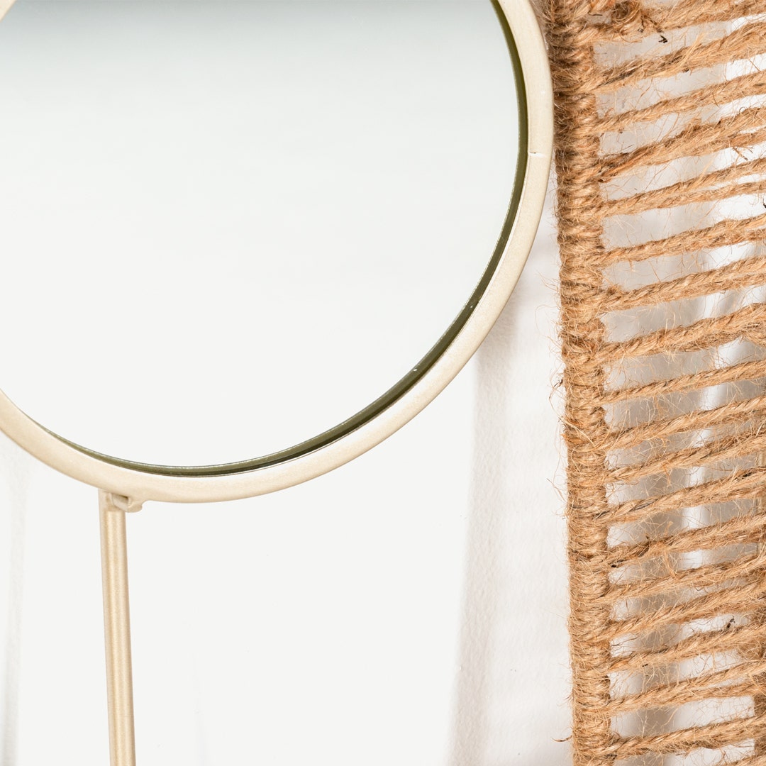 Bomani Decorative Mirror -Brushed Gold