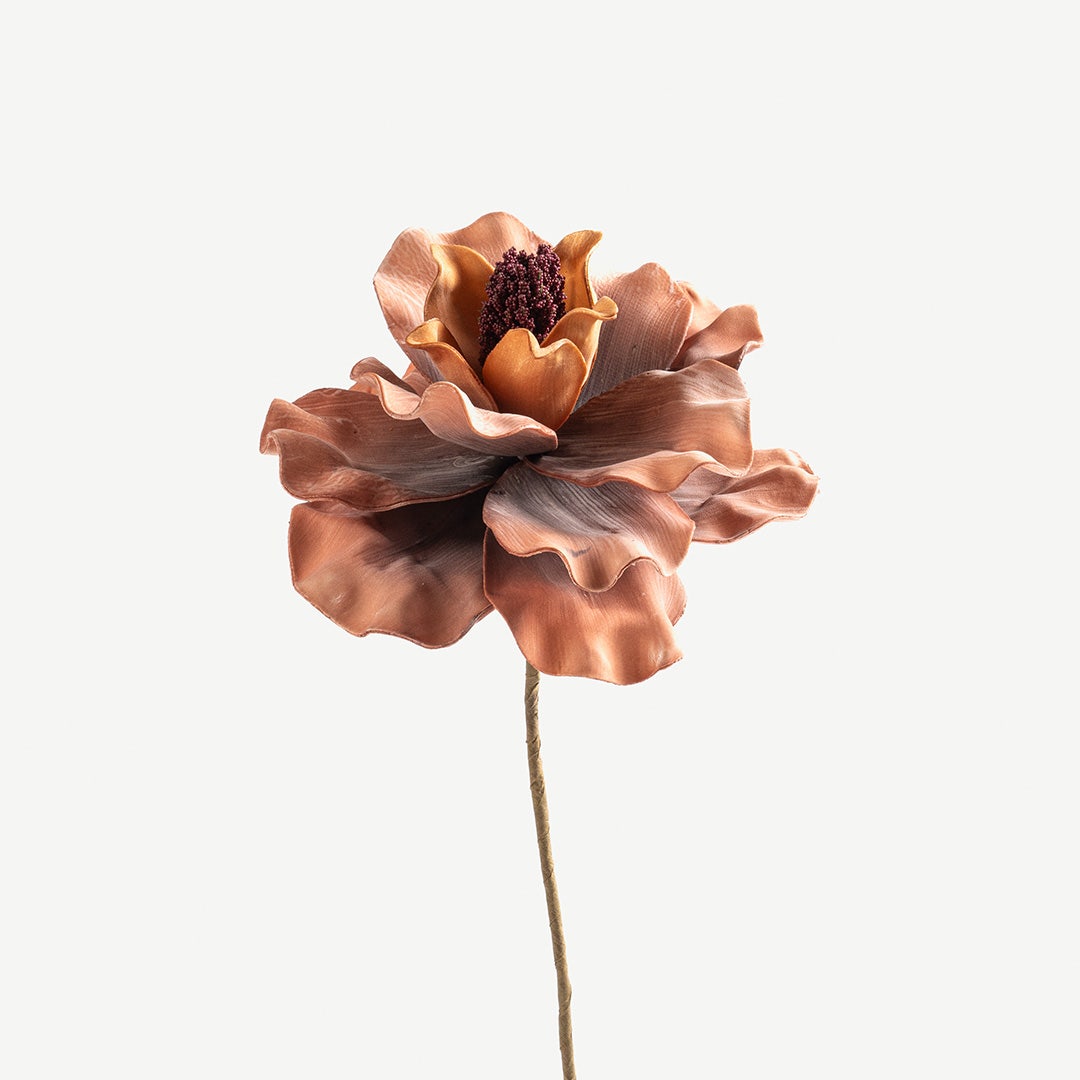 Buttercup Flower Stem -Coral