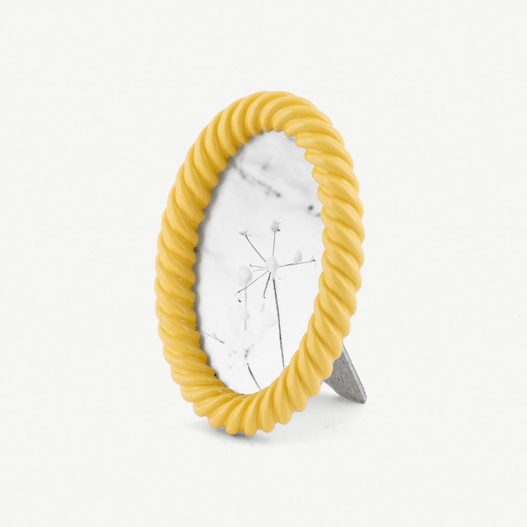 Caia Oval Photo Frame -Yellow