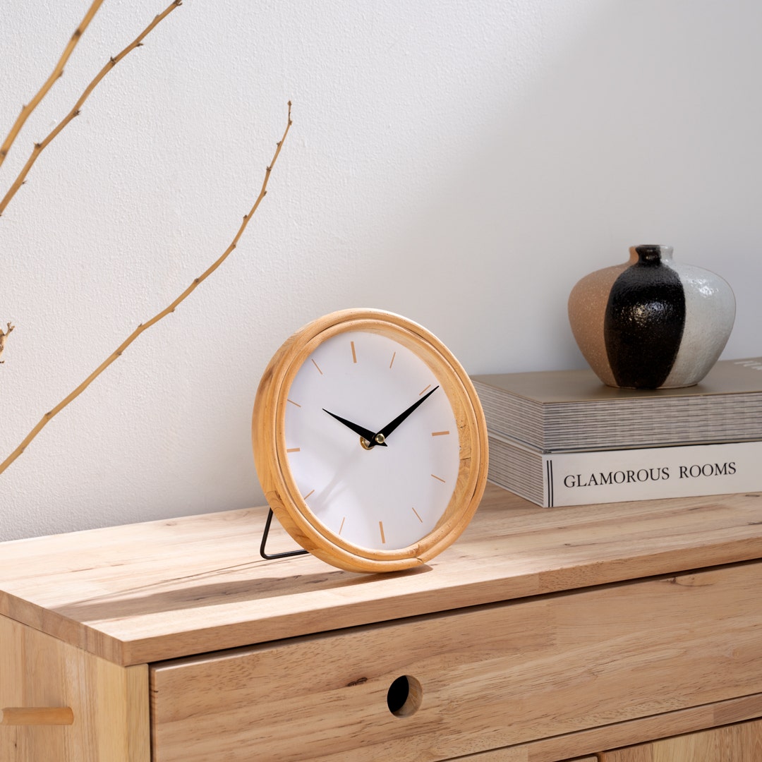 Caileigh Table Clock -Natural
