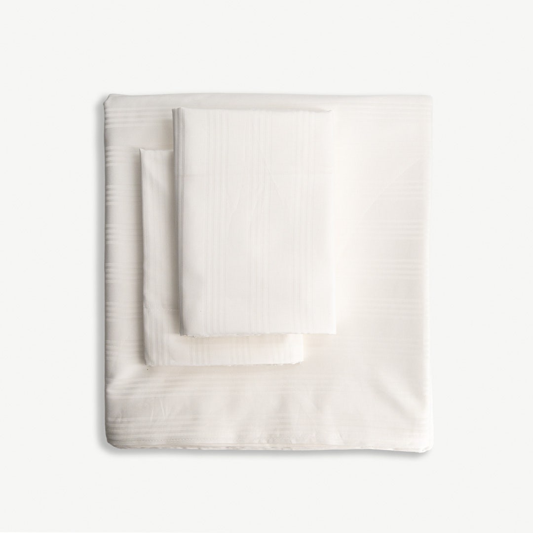 كاريسا طقم أغطية لحاف 160x200 سم - أبيض