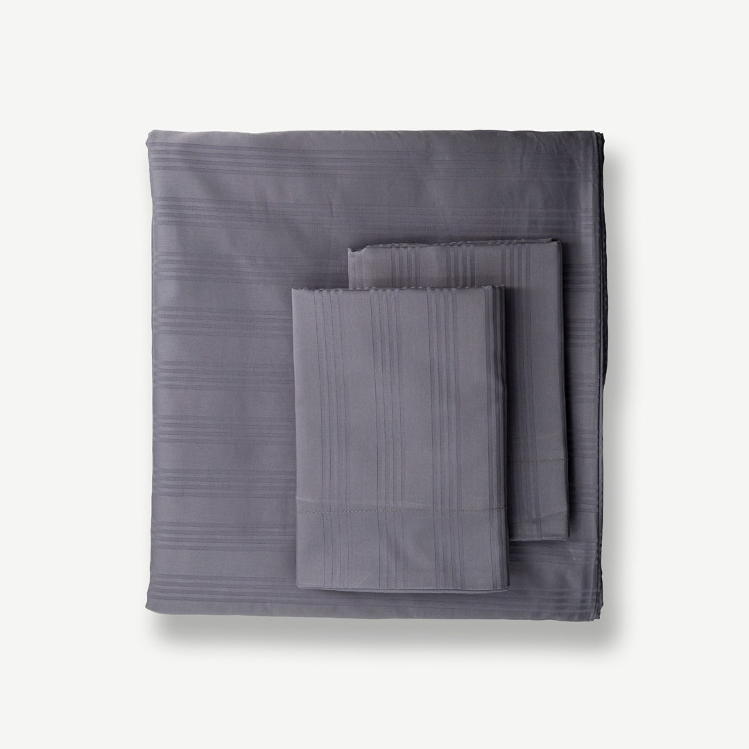 Caressa Duvet Cover Set 220x260cm - Grey