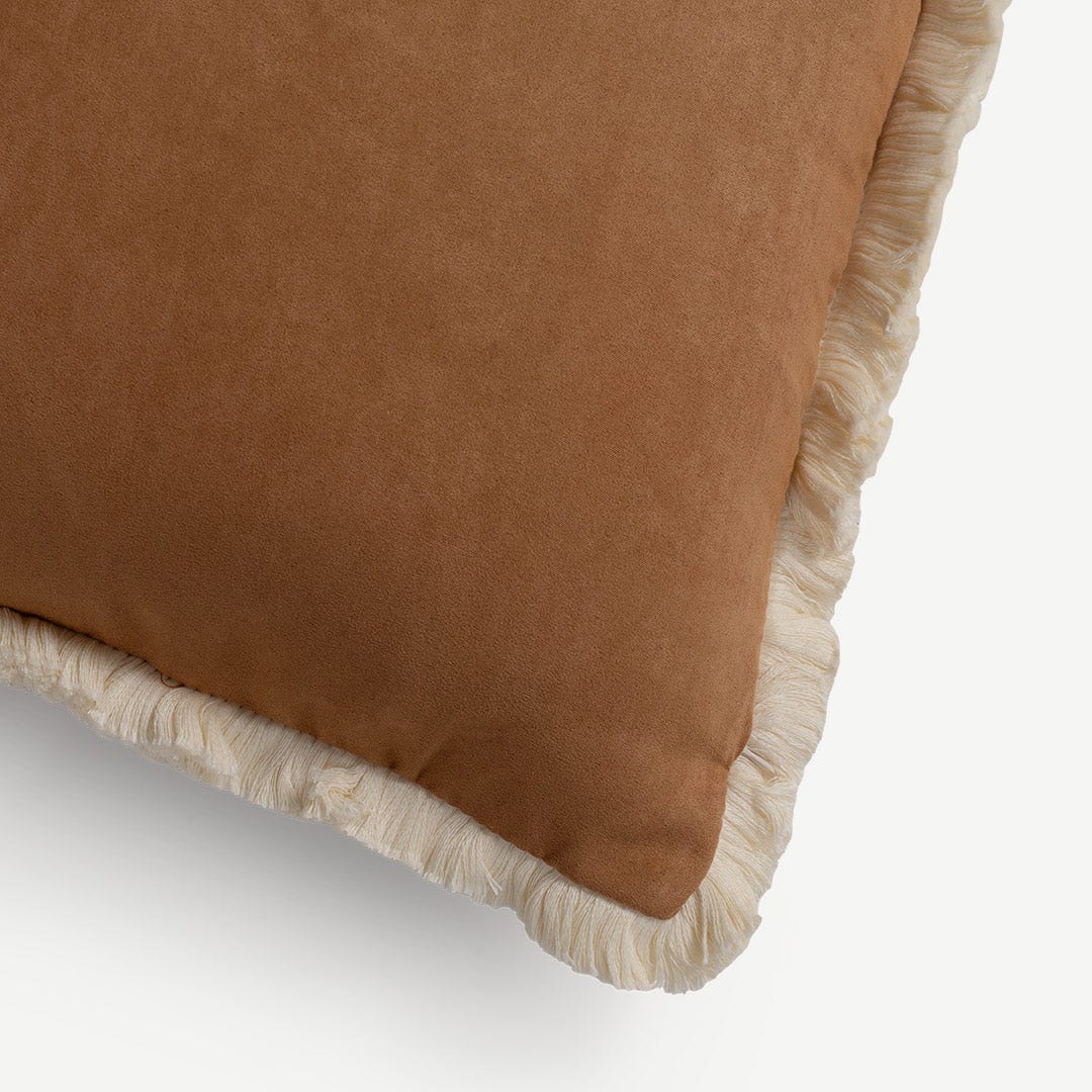 كارلين وسادة محشوة 45×45 سم - بني