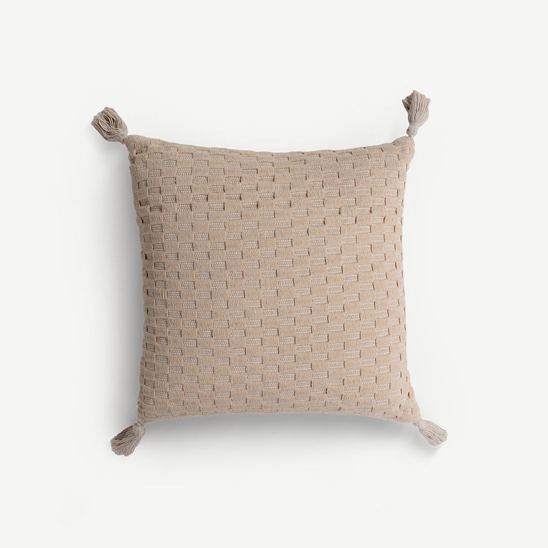 Carlien Filled Cushion Natural- 45x45cm