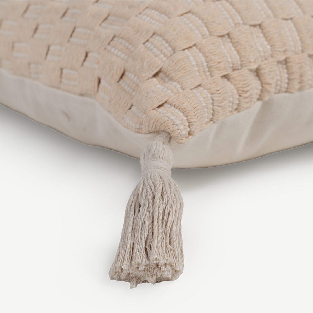 Carlien Filled Cushion Natural- 45x45cm