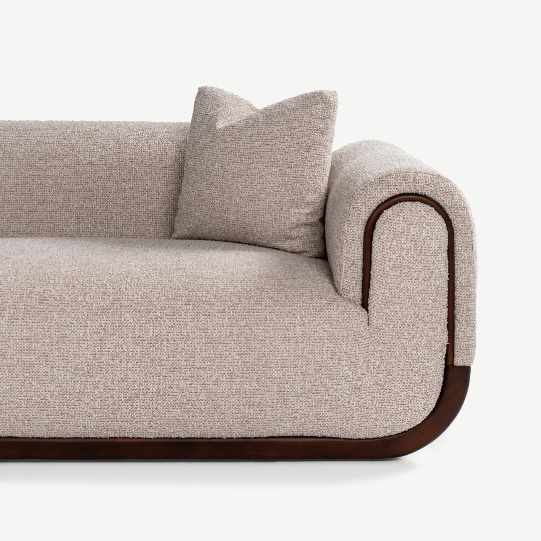 كارلي كنبة 3 مقاعد - بيج