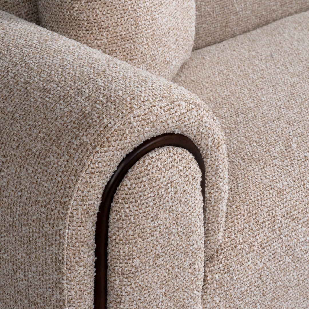 كارلي كنبة 3 مقاعد - بيج