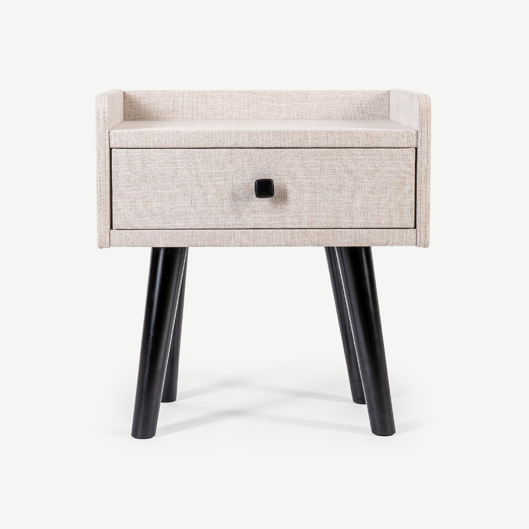 Carlota Bedside Table Beige