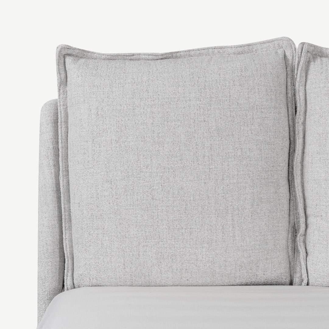 سرير كارلوتا - رمادي