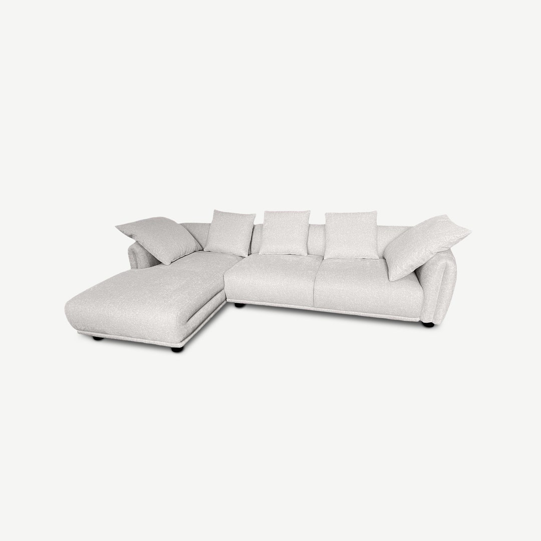Carolina Left Corner Sofa Grey PF