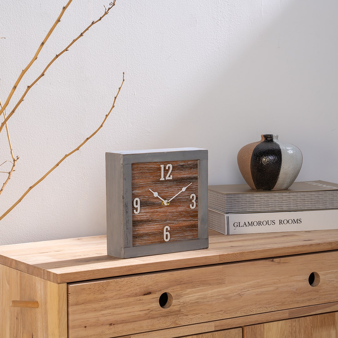 Carver Table Clock -Walnut