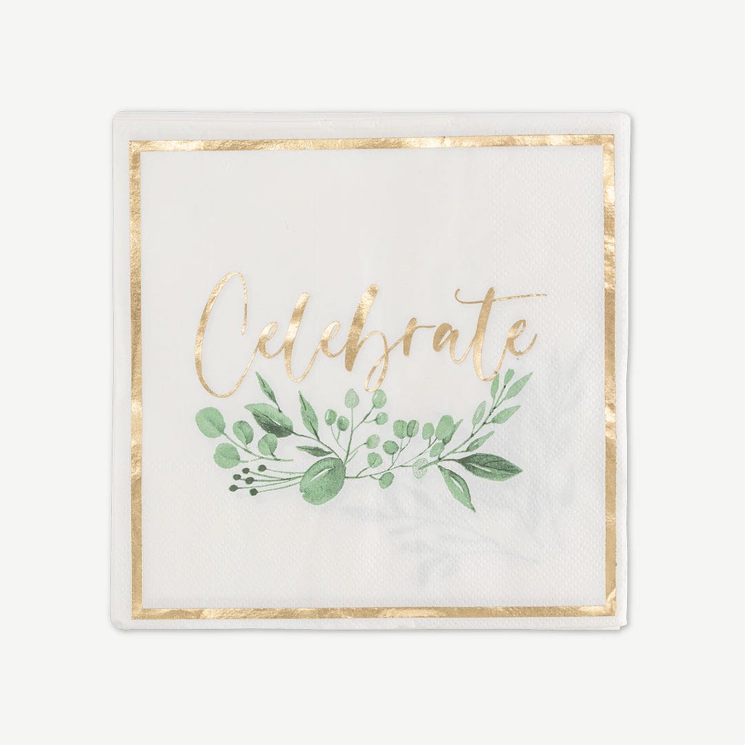 Celebrate Tissue Papers/Napkins -17cm