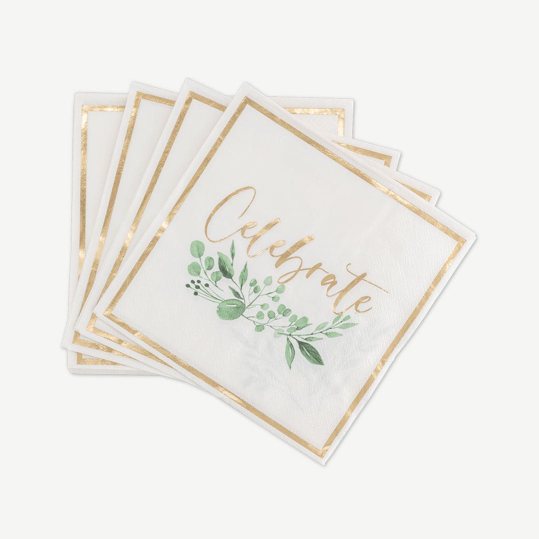 Celebrate Tissue Papers/Napkins -17cm