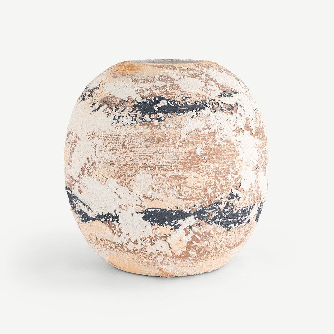 Cemele Sphere Hand-Painted Decor Vase