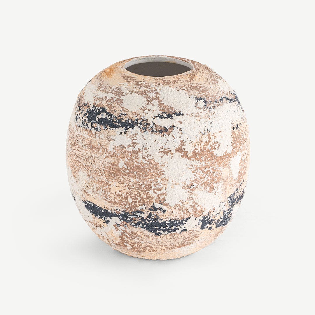 Cemele Sphere Hand-Painted Decor Vase