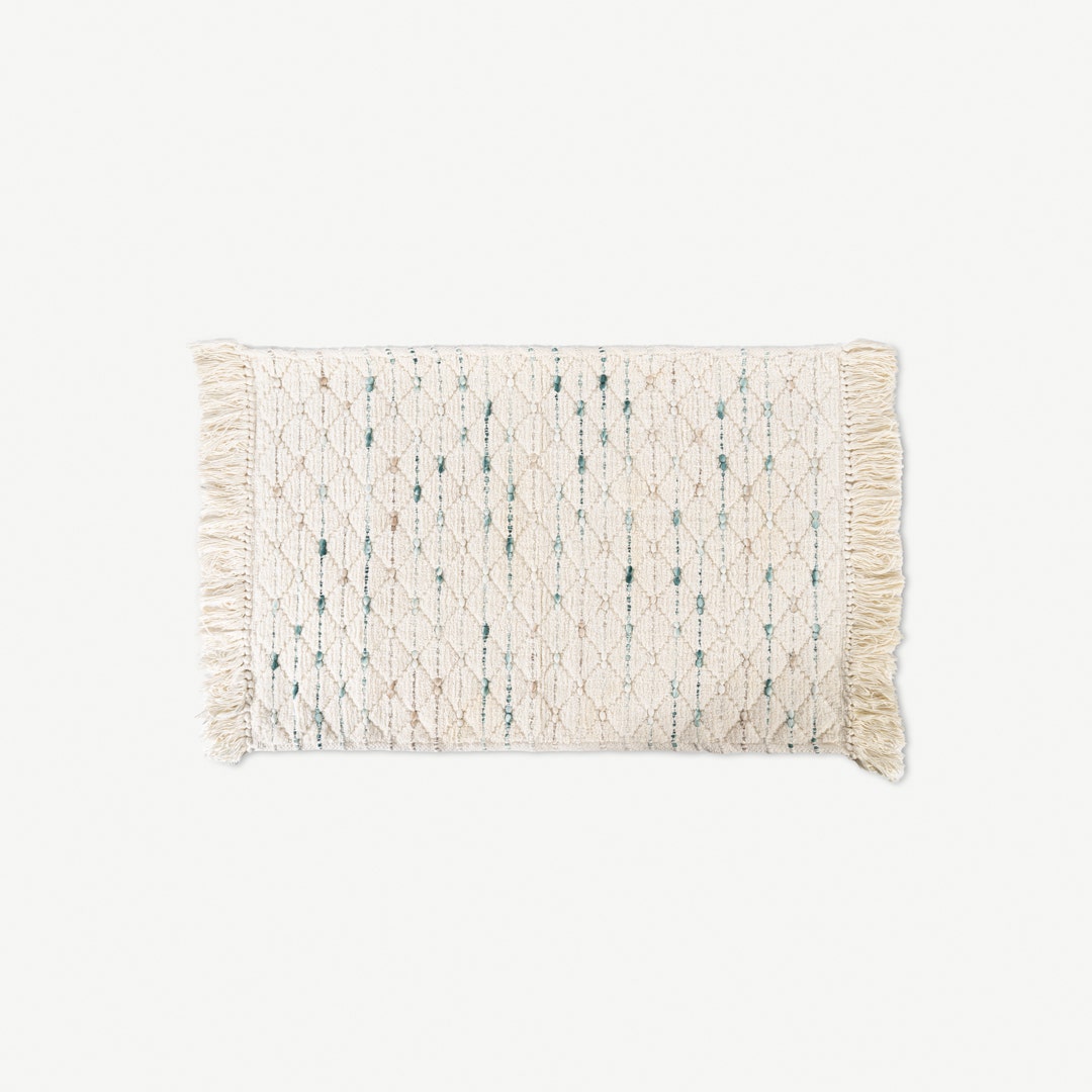 Chantel Cotton Handloom Bathmat Teal