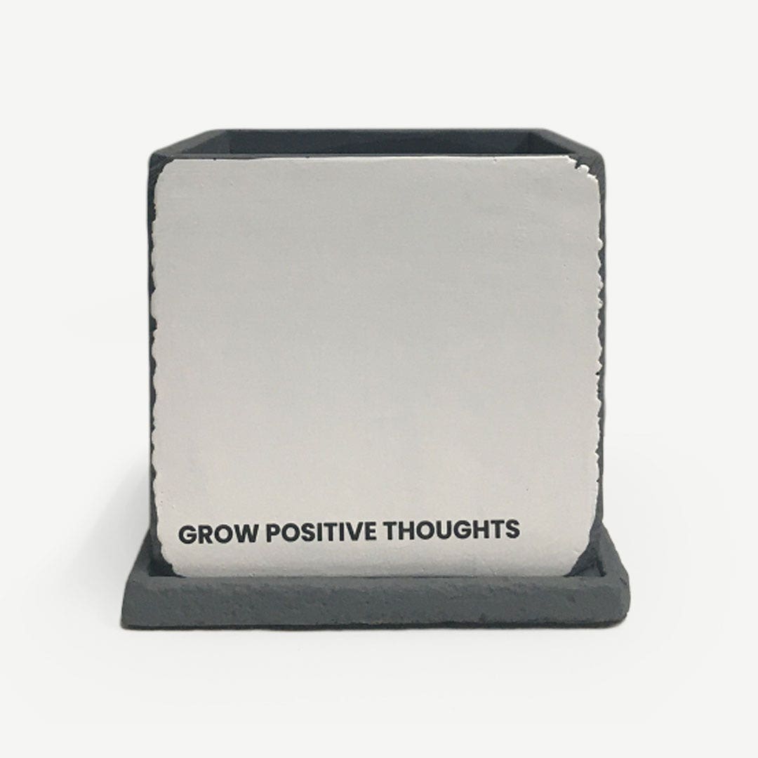 Charene Cement Planter Grey 15x14cm