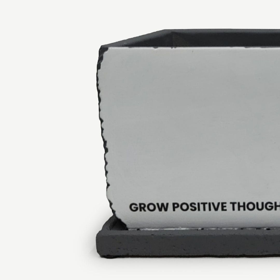 شارين وعاء زرع من الأسمنت 25.5x13 سم - رمادي