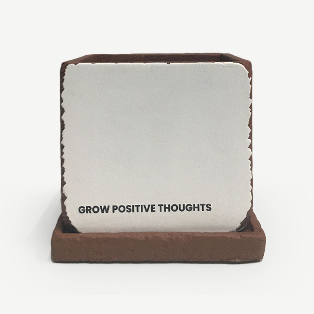 Charene Cement Planter Terracotta15x14cm