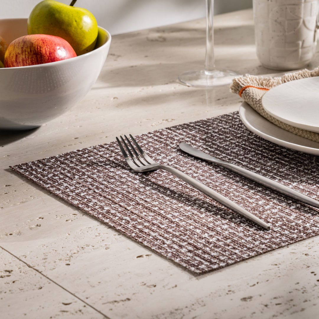 Chloe Placemat Coffee -45x30cm