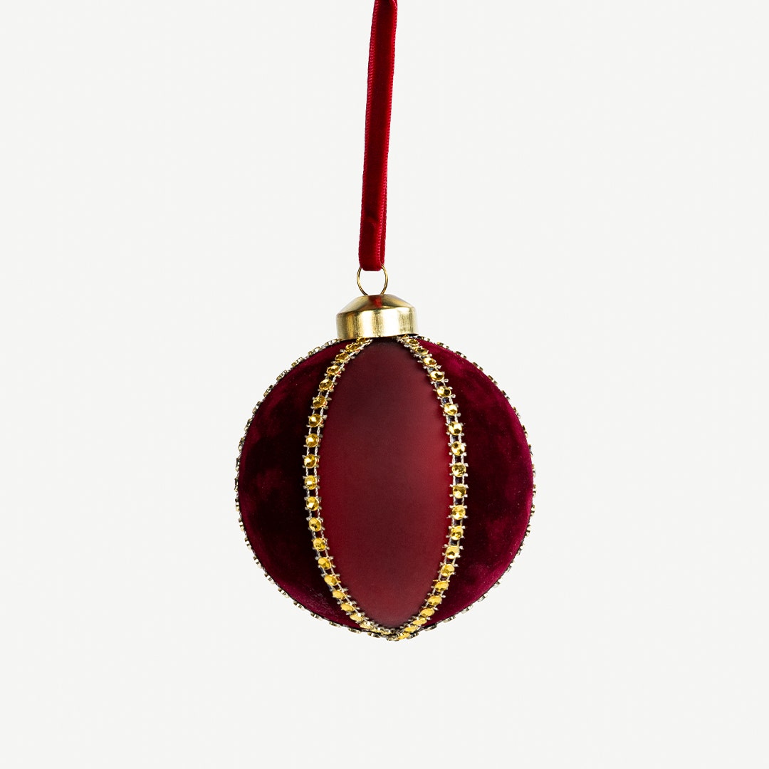 Christmas Ball -Burgundy