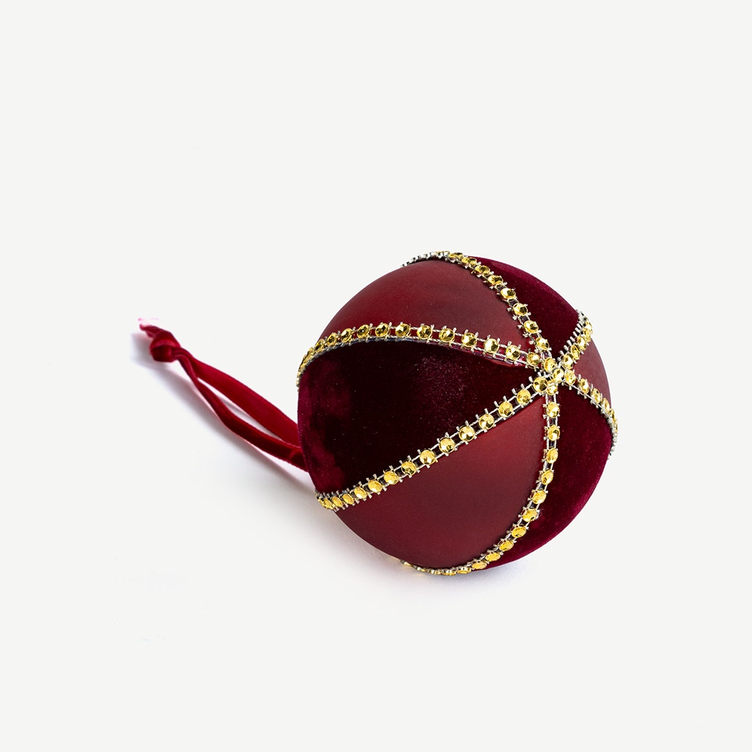 Christmas Ball -Burgundy