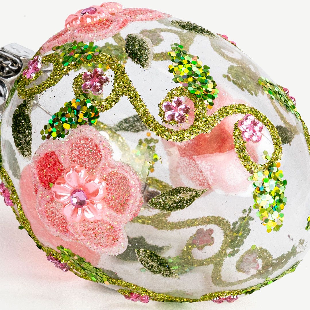 كرات زينة كريسماس - وردي فاتح