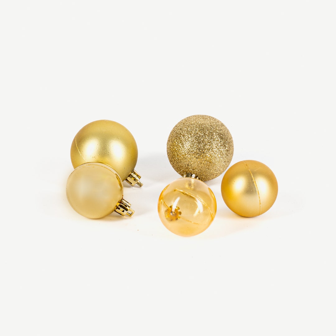 Christmas Ball Set Of 100pcs -Gold