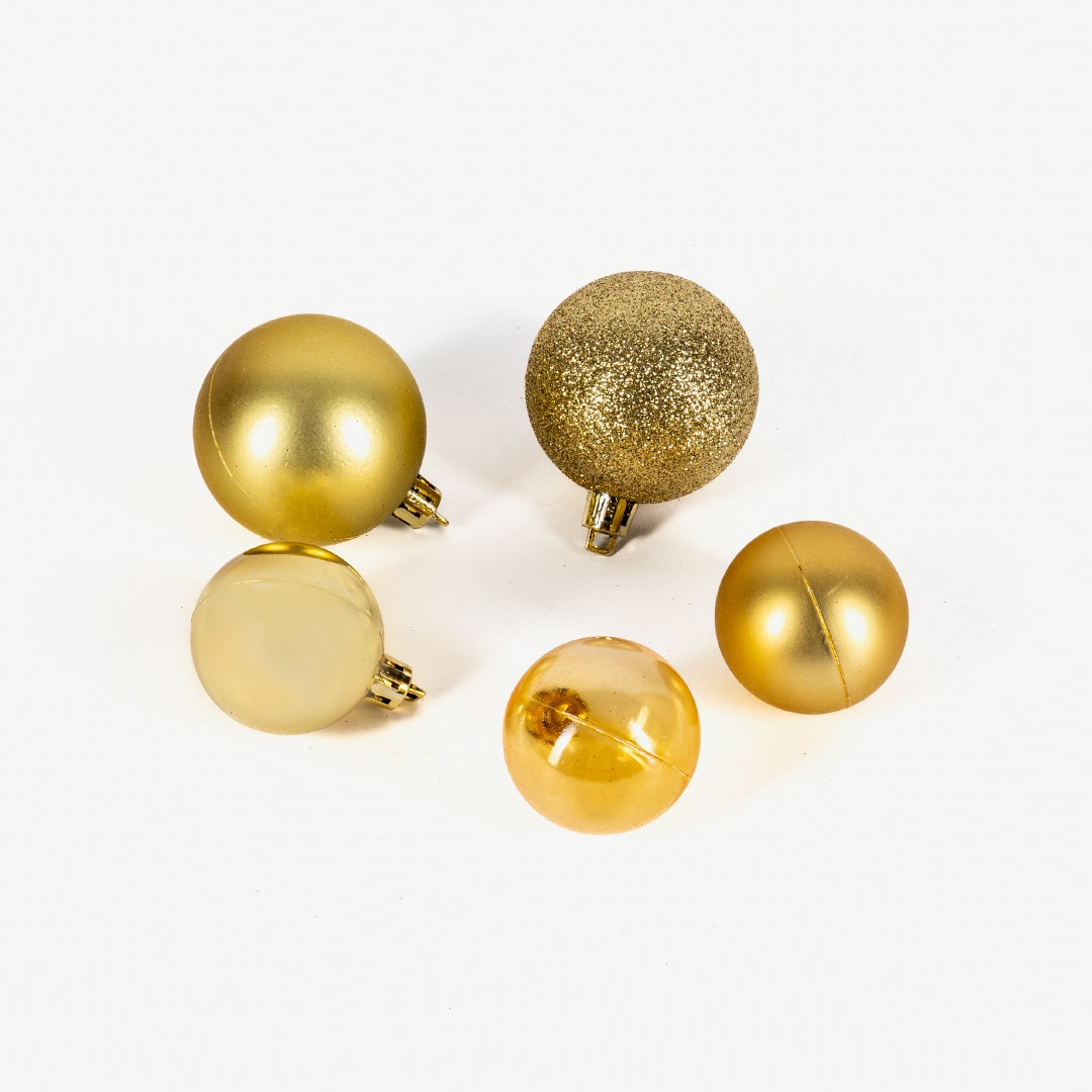 Christmas Ball Set Of 100pcs -Gold