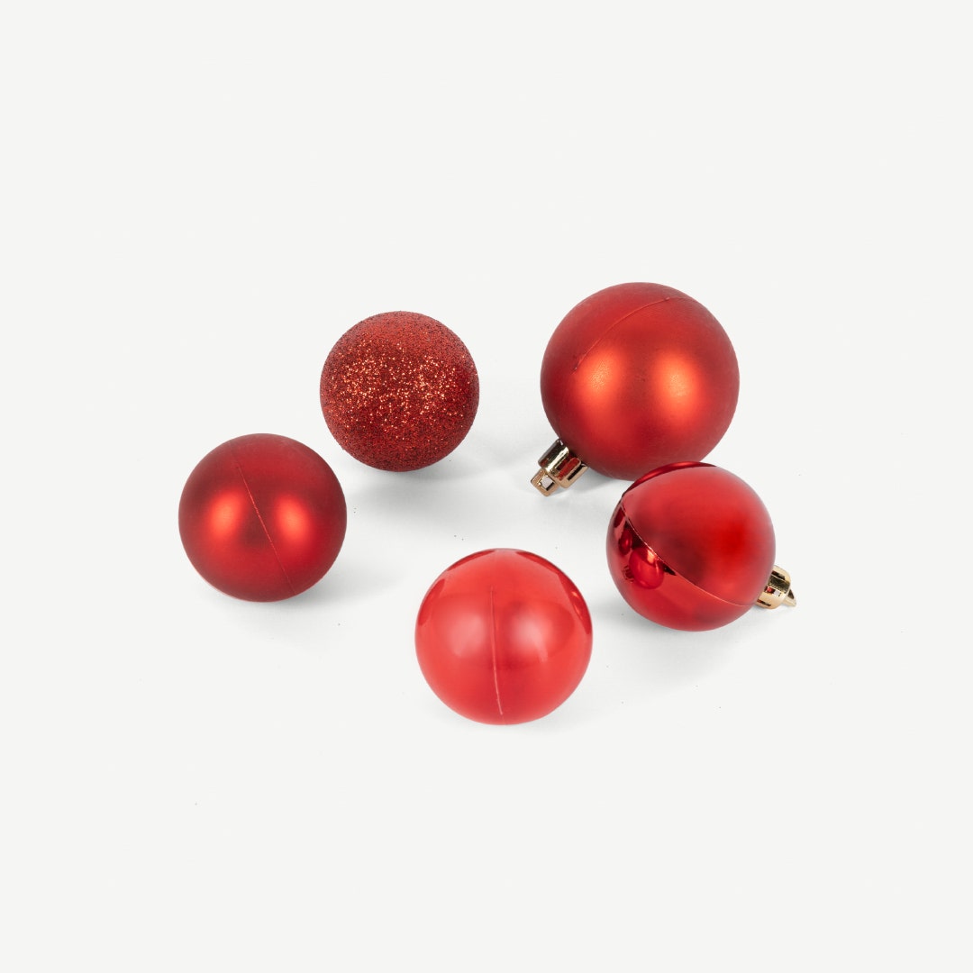 Christmas Ball Set Of 100pcs -Red