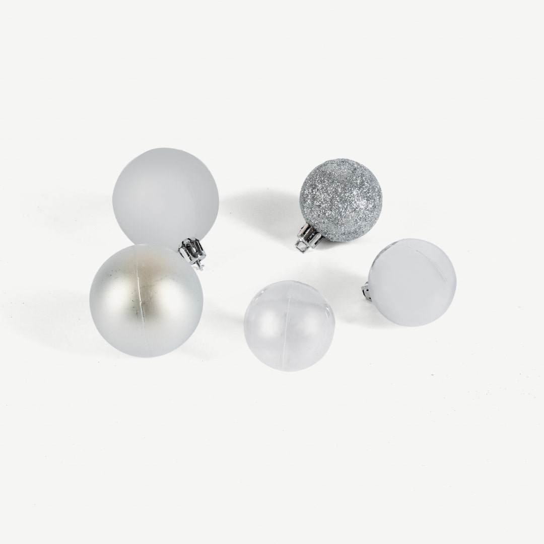 Christmas Ball Set Of 100pcs -Silver