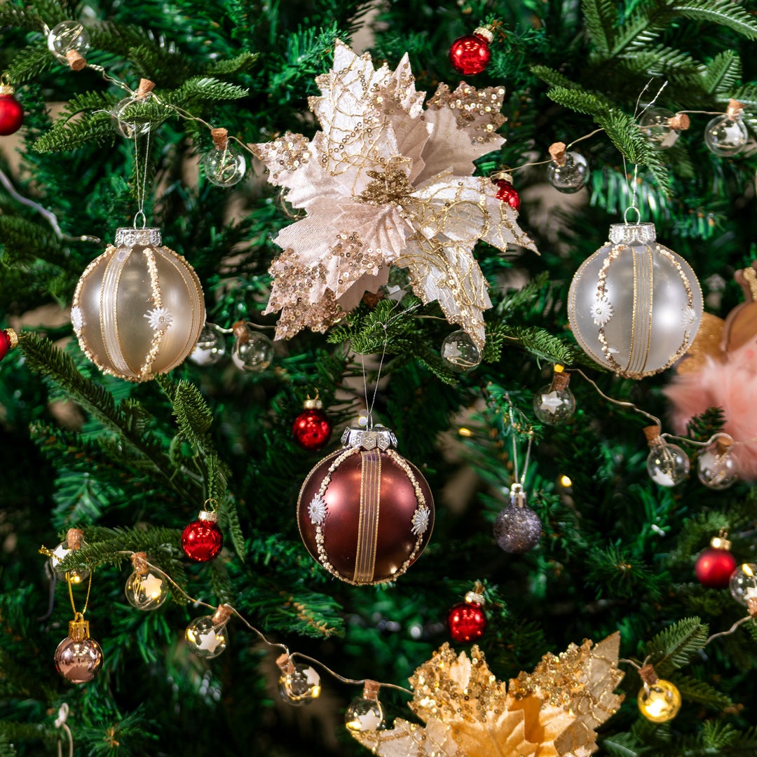 طقم كرات كريسماس من 3 قطع