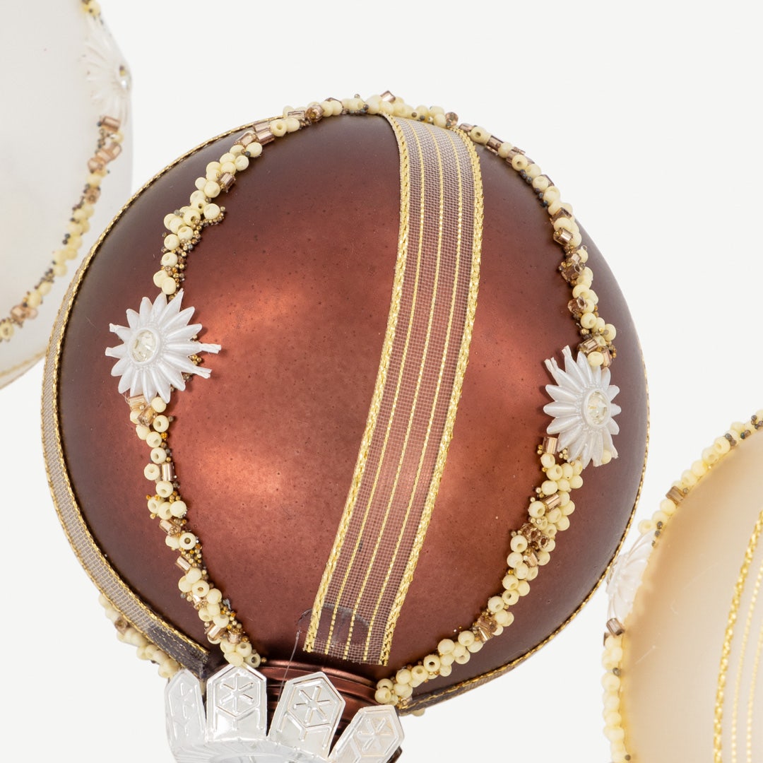 طقم كرات كريسماس من 3 قطع