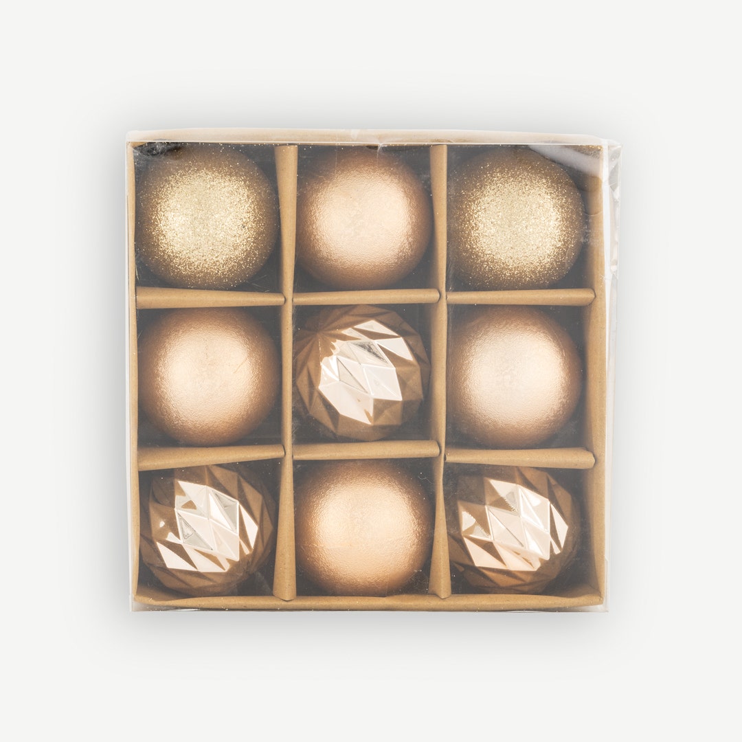 طقم كرات كريسماس من 9 قطع