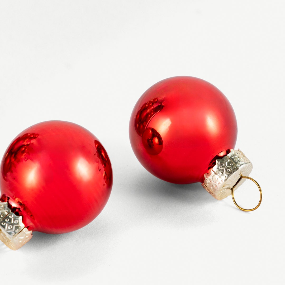 Christmas Balls 25mm -Red