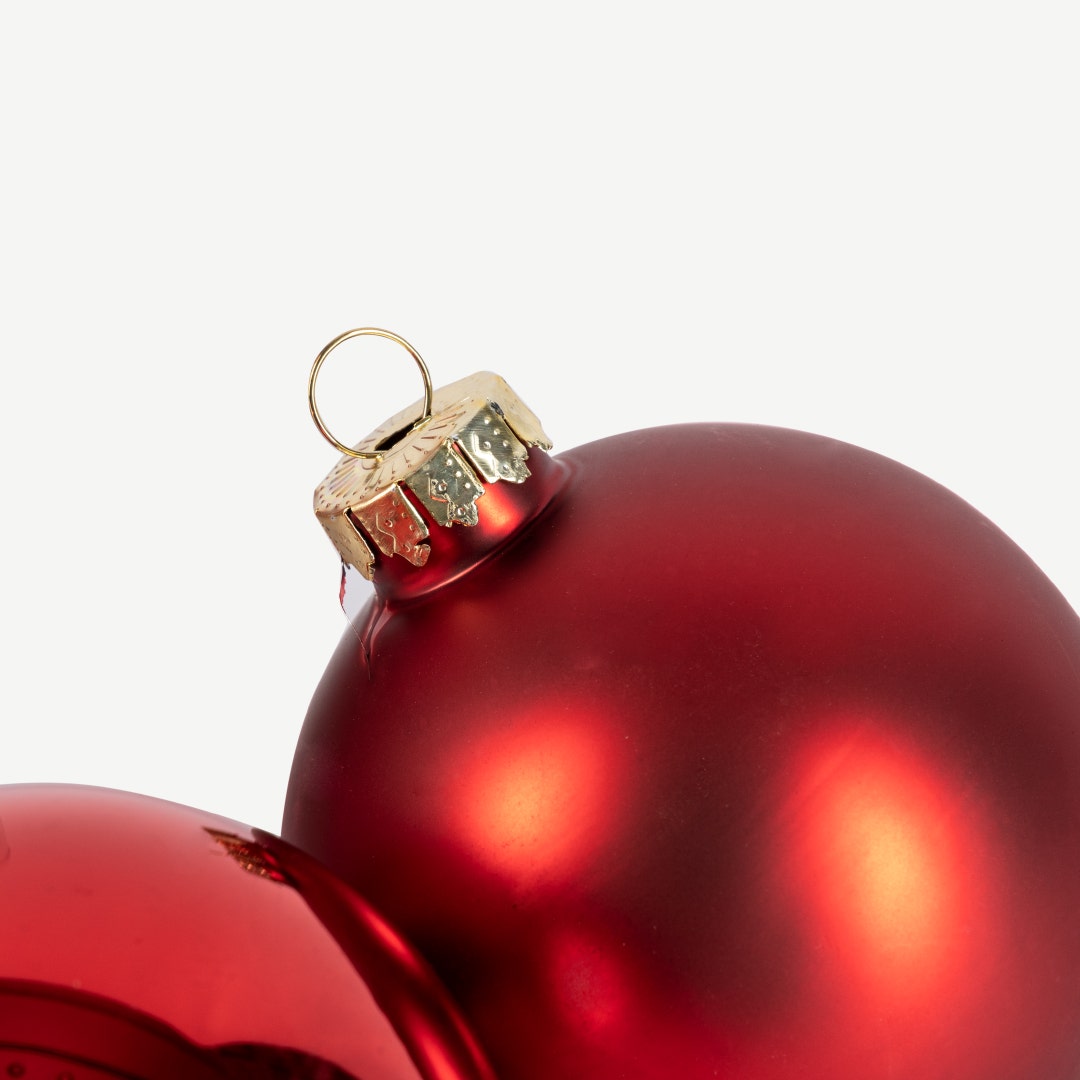 Christmas Balls 70mm -Red