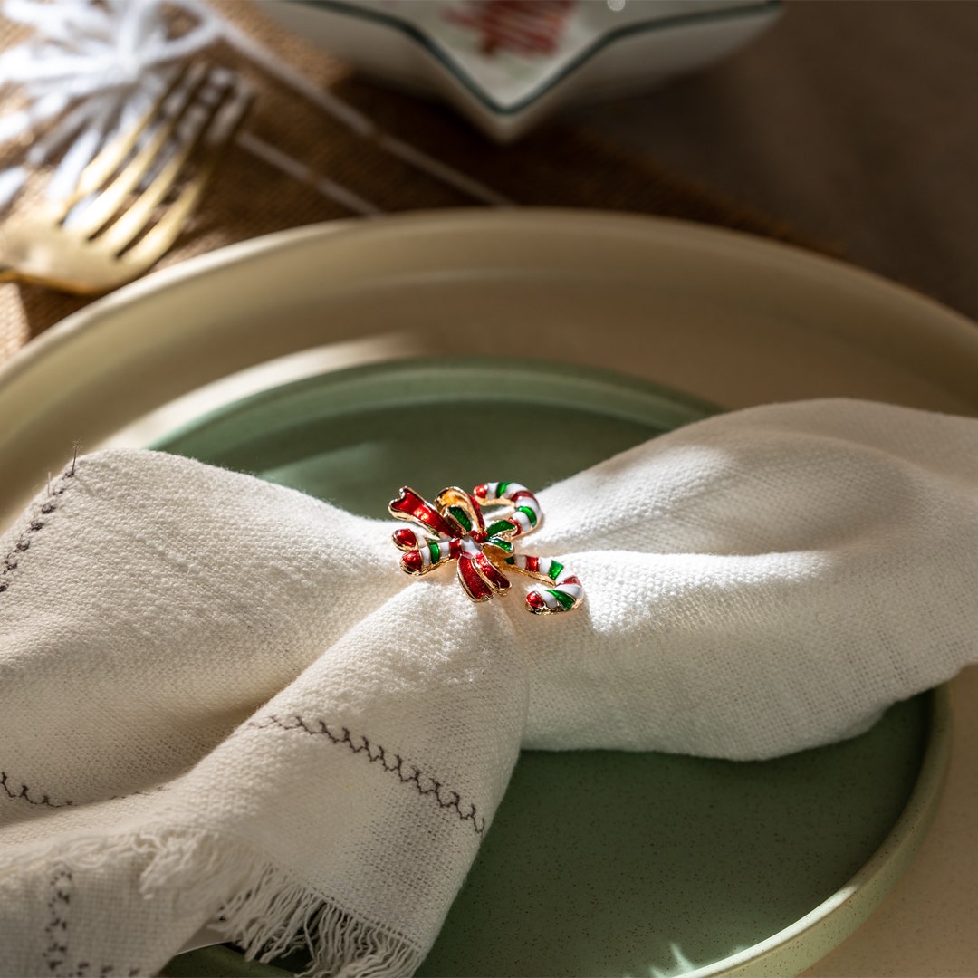 Christmas napkin rings deals