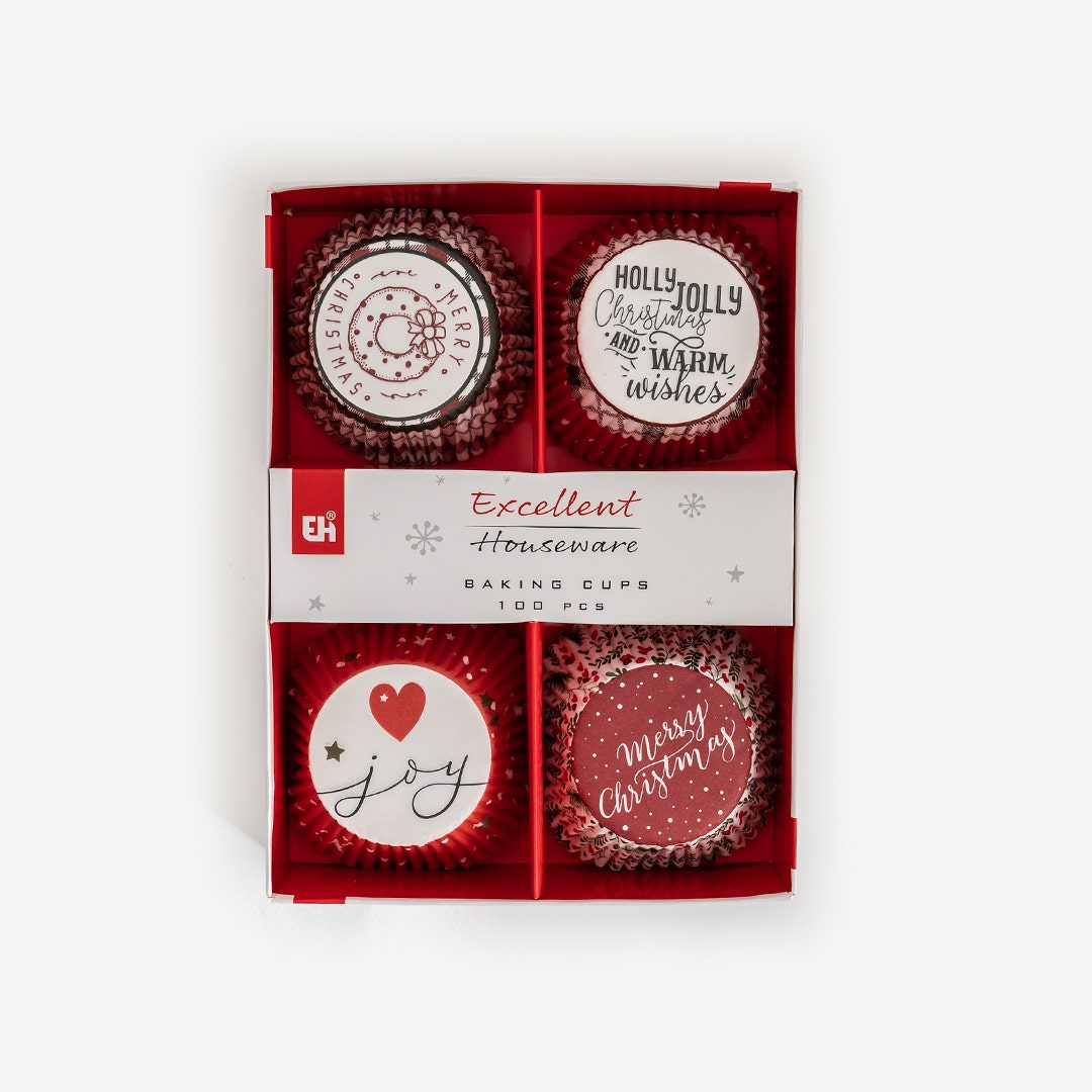 Christmas Cupcake Liner Set of 100pcs