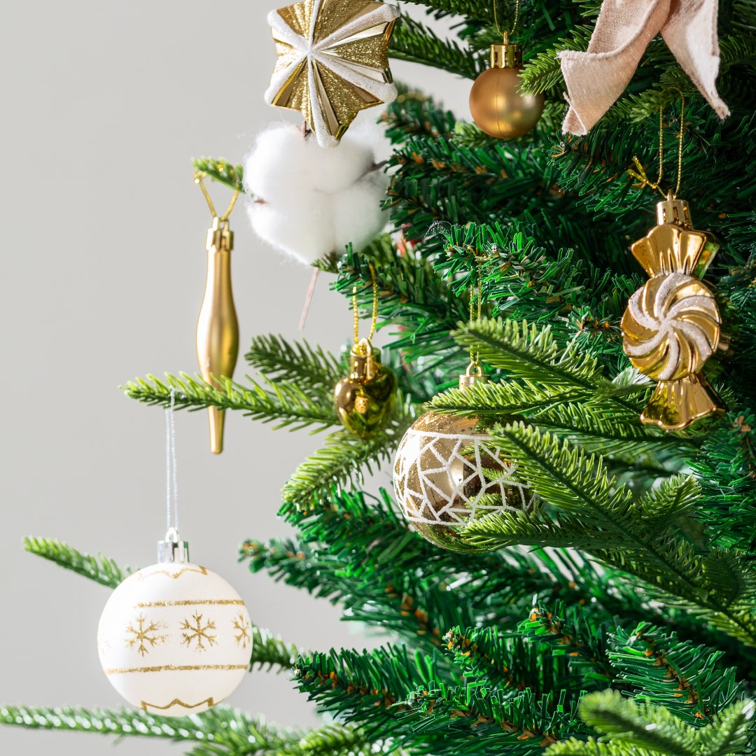 Christmas Deco Balls Gold Set of 73pcs