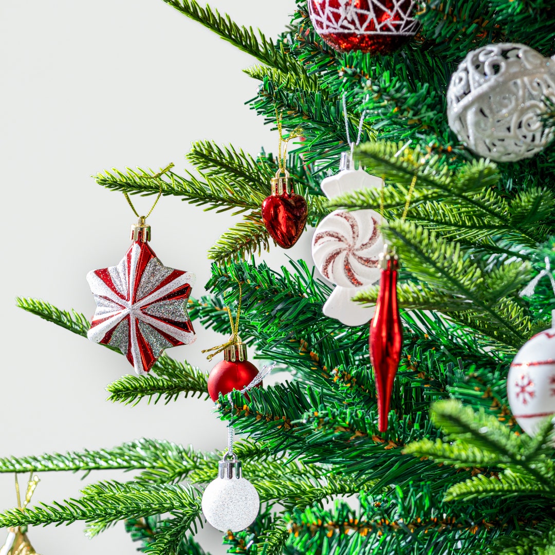 Christmas Deco Balls Red Set of 73pcs